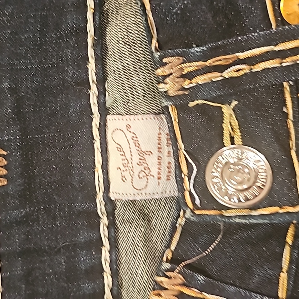 Dark blue jeans